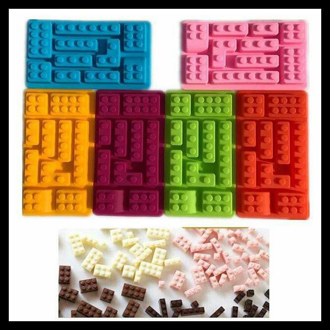 Kualitas 1 Cetakan Lego A Cetakan Jelly Cetakan Clay Resin Craft Cetakan Fondant