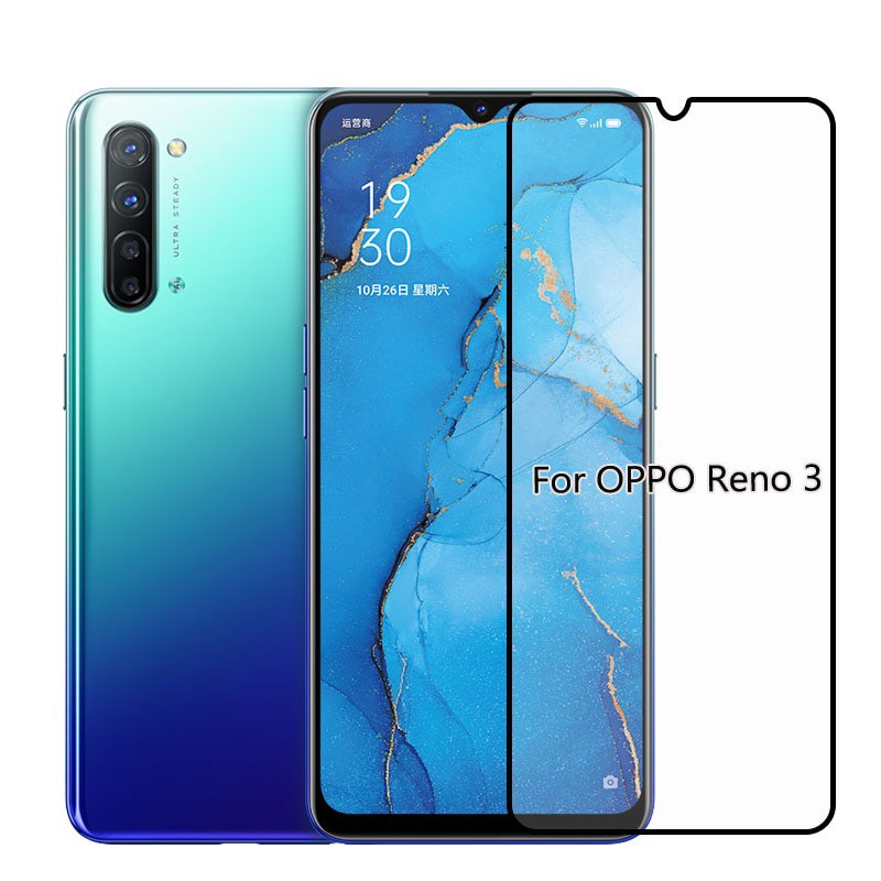 PROMO Tempered Glass OPPO Reno 2, Reno 2F, Reno 3, Reno 3 Pro TG Layar FULL Cover Anti Gores Kaca