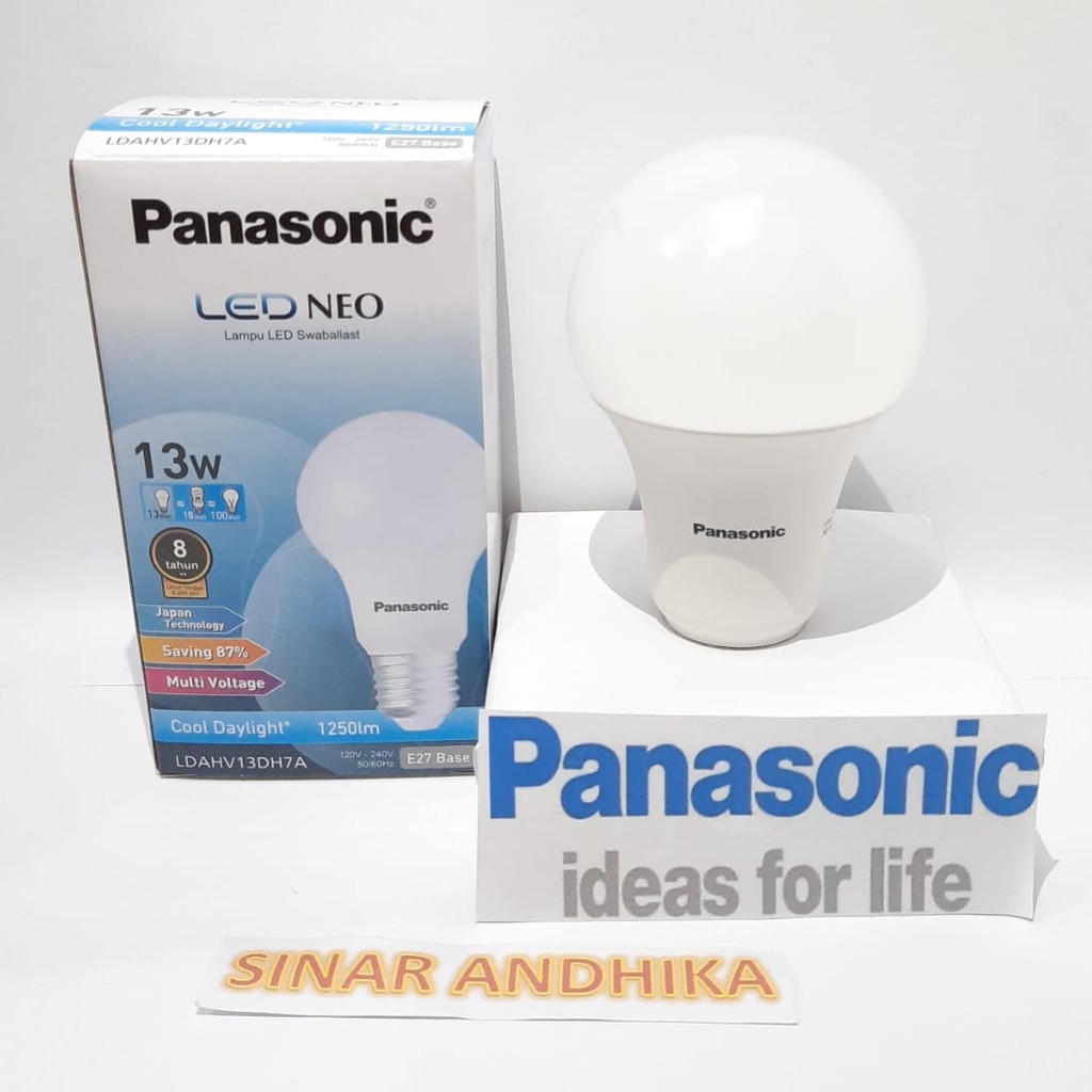 LAMPU LED BULB PANASONIC 13 WATT