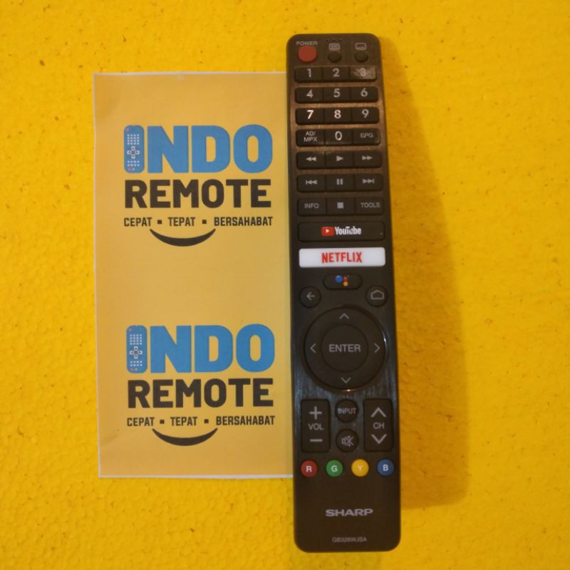 Remote Android TV Sharp GB326WJSA ORIGINAL