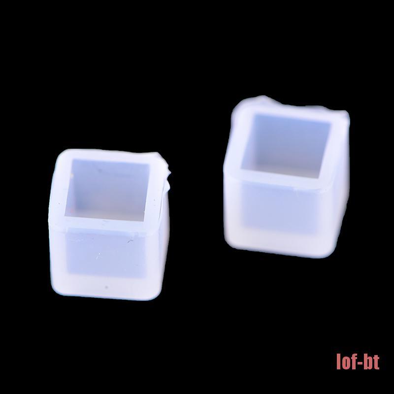 2pcs Cetakan Resin Bahan Silikon Bening Untuk Membuat Perhiasan Anting Wanita