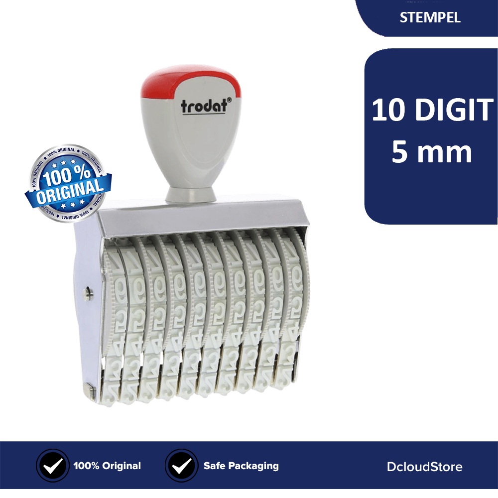 

Stempel Manual 10 Digit Trodat Cap Stempel Angka Nomer Nomor 5 mm