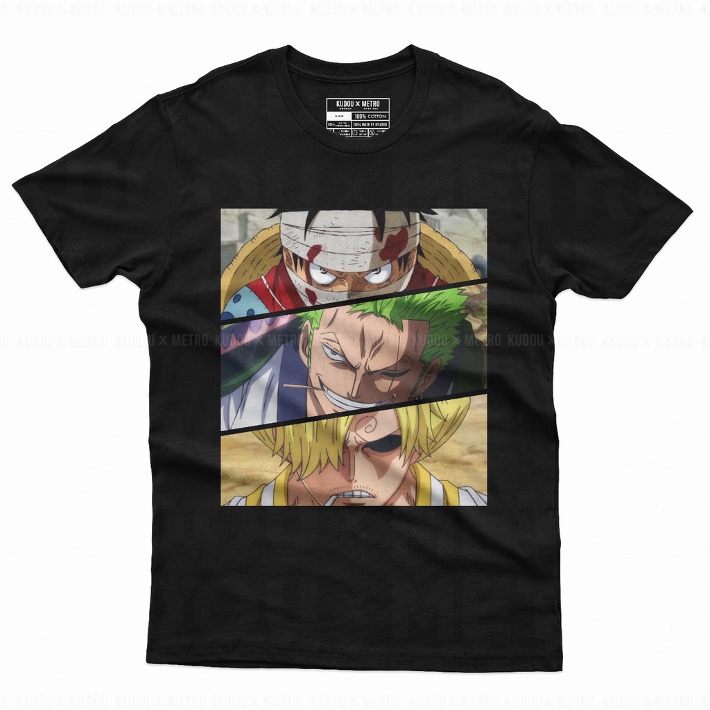 Tshirt Luffy, Zoro, Sanji Eyes Anime Manga One Piece Premium Unisex