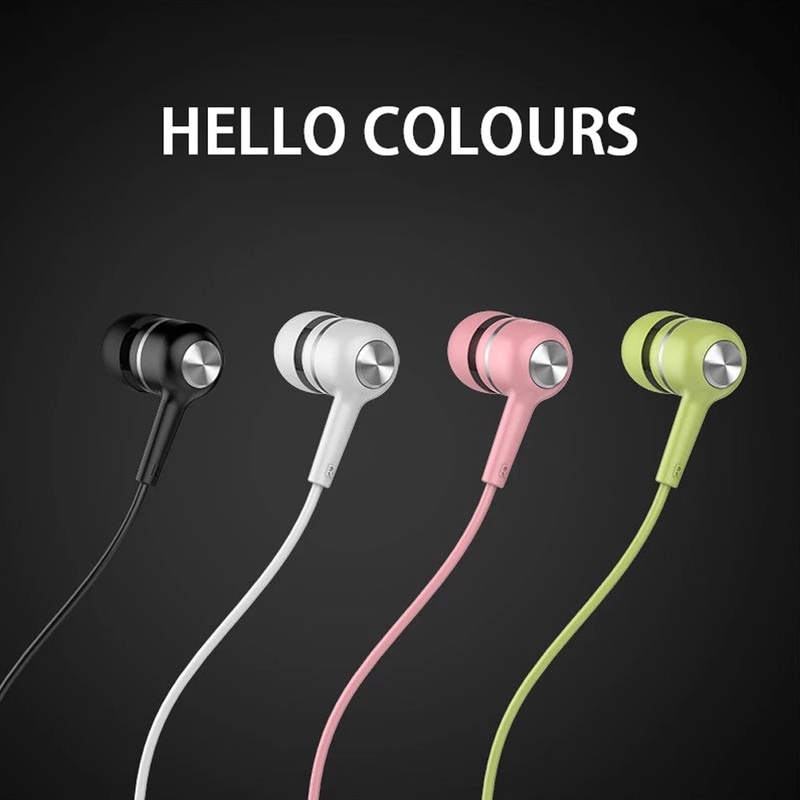 S12 Headset Earphone Sport in-ear Stereo Noise Canceling Kabel 3.5mm Dengan Mic Built-in