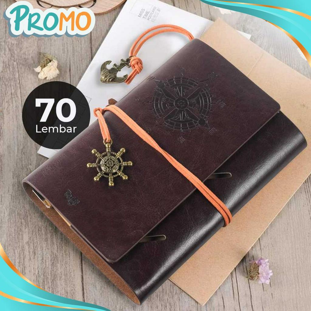 

MAKSIMAL APEN Buku Catatan Harian Binder Kulit Retro Pirate Daily Notebook 85