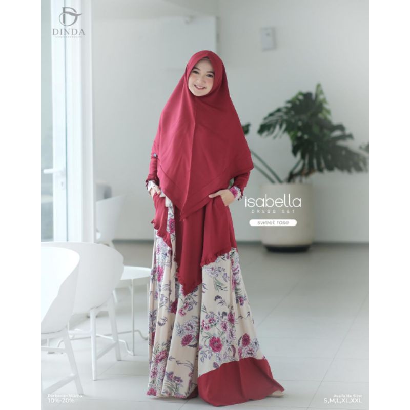 sale gamis ISSABELLA set series ori Dinda