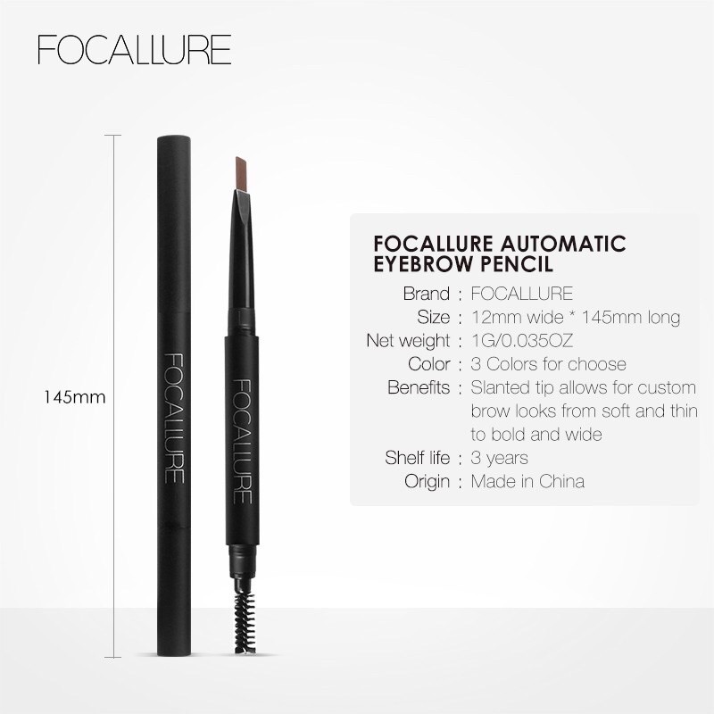 ORIGINAL BPOM Focallure Eyebrow Pen Pensil Alis Matic