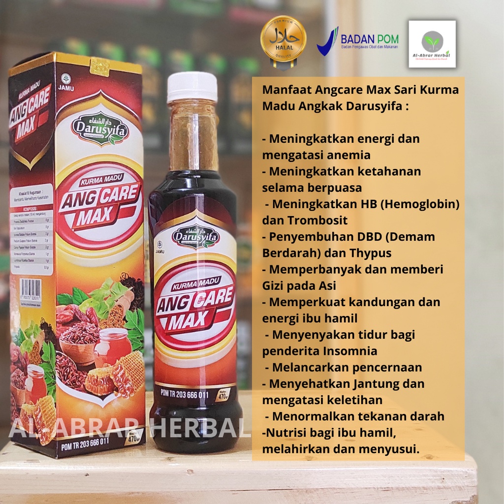 Madu angkak darusyifa|ANGCARE MAX sari kurma madu angkak DARUSYIFA angkakcaremax dbd demam|sari kurm