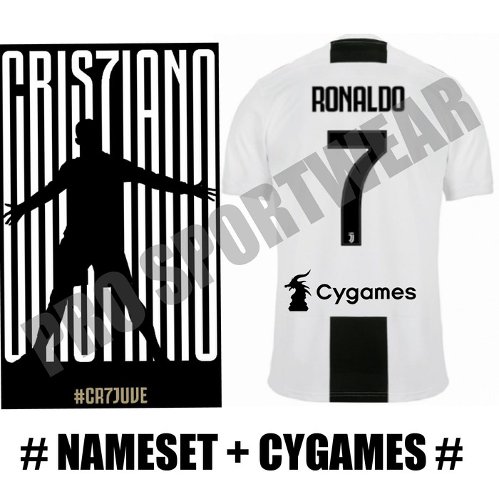 Jersey Baju Kaos Juve Juventus Home 18/19 Grade Ori + NAMESET BEBAS