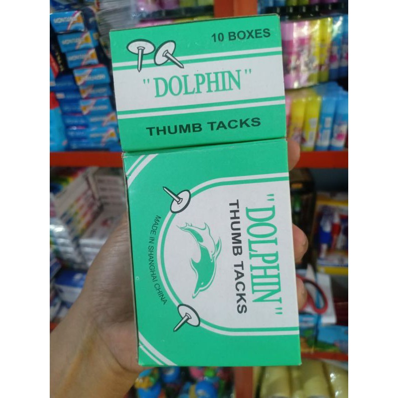 

(120gr) 1pak pines thumb tacks four star