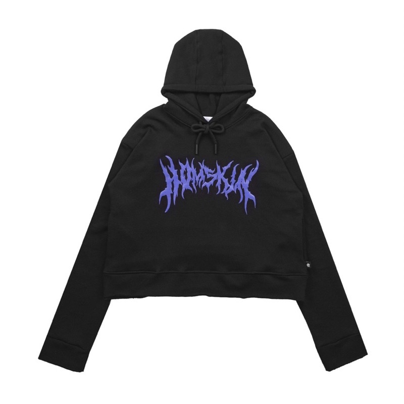 homskin hoodie crop black size L