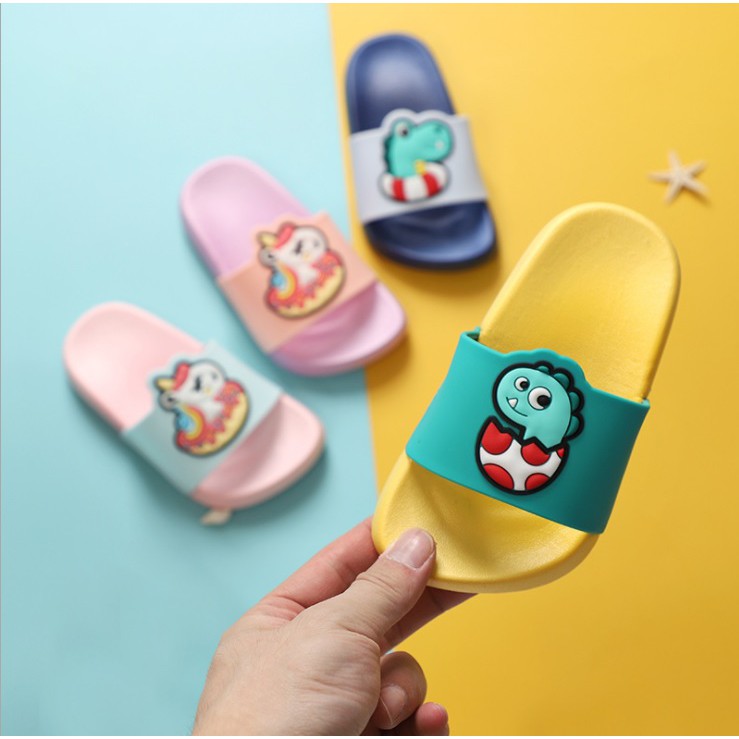 Sandal slop anak laki-laki dan perempuan import dua warna EVA