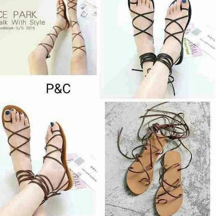 Paling Disukai.. sandal tali lilit panjang