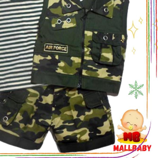 ✪ Cool Army - Baju Setelan Bayi Tentara Baju Tentara Anak Bayi ™