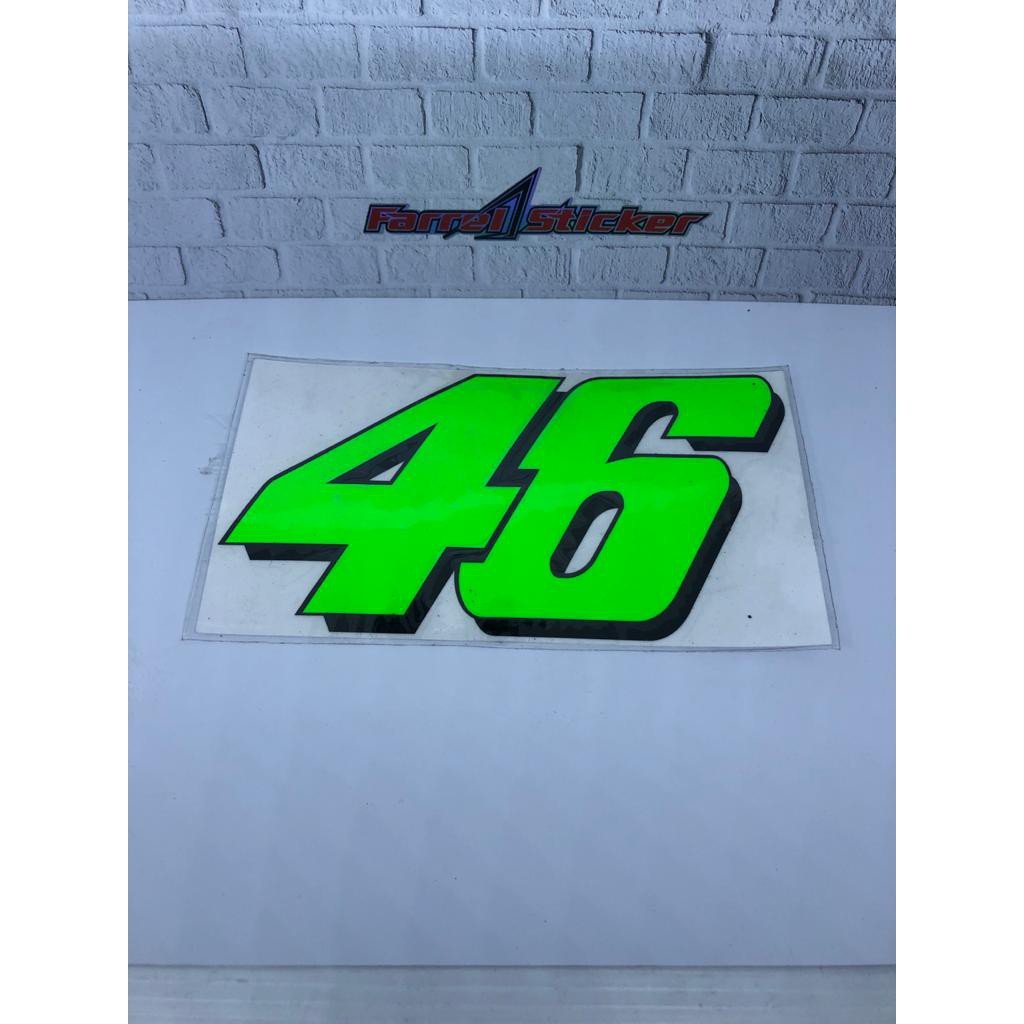 stiker nomor sticker 46 Rossi besar