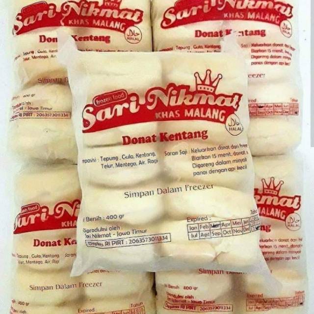 

Donat kentang sari nikmat isi 10+ gula halus