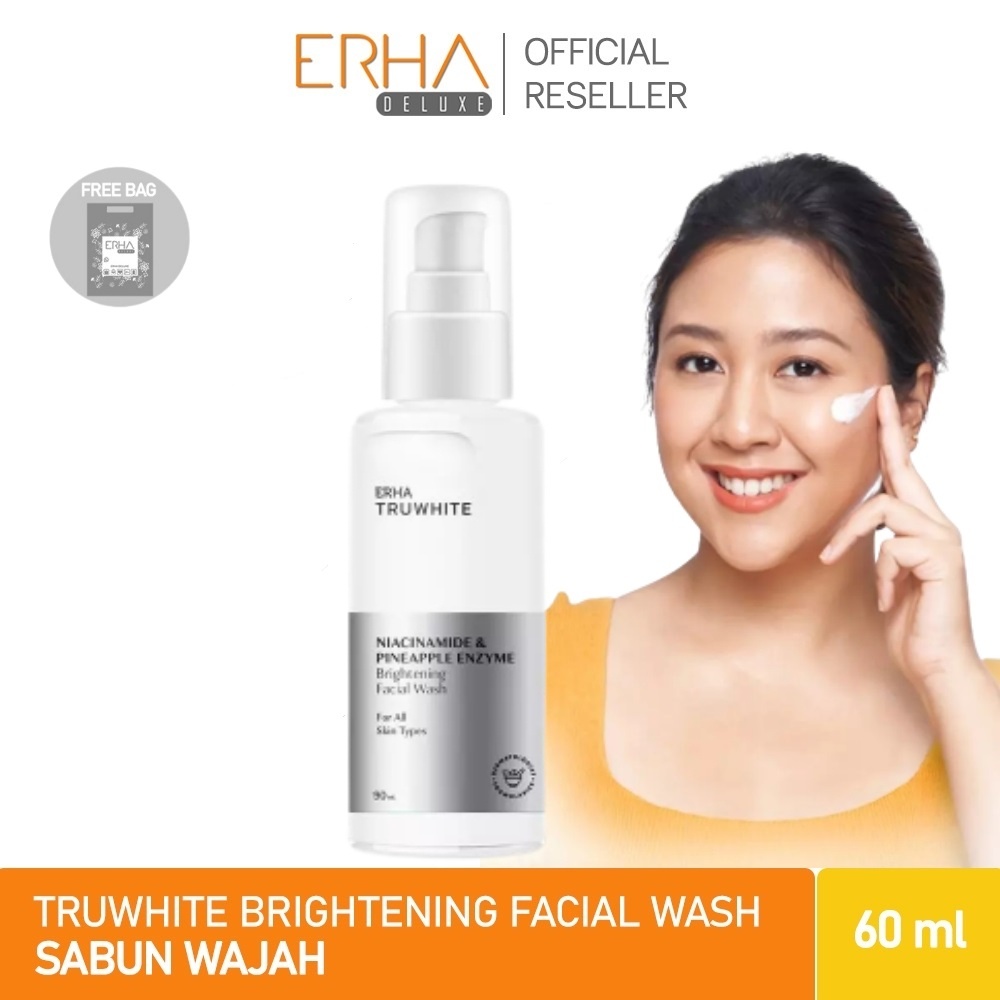 ERHA Pembersih Wajah - Truwhite Niacinamide &amp; Pineapple Brightening Facial Wash - Sabun Pencerah