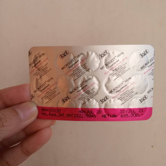 Microgest 100mg / Penguat Kandungan / Vitamin Ibu Hamil