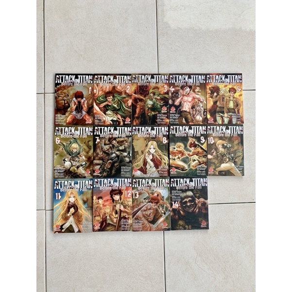 komik attack on titan before the fall volume 1-14 (bekas/preloved)