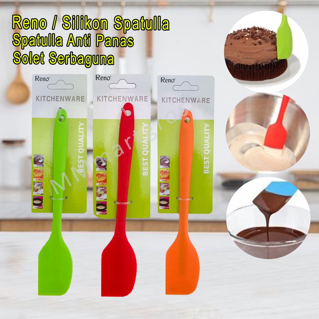Reno / Silikon Spatulla / Spatulla Anti Panas / Solet Serbaguna