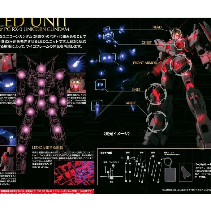 Pg Perfect Grade Unicorn Gundam Led Unit