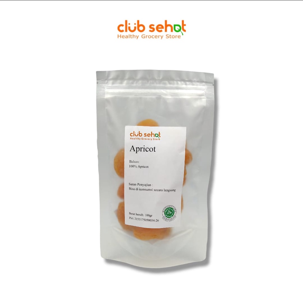 

Club Sehat - Apricot Natural 100Gr