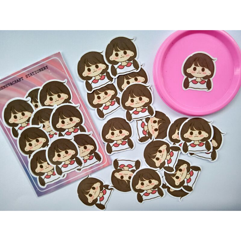 

stiker kawai planner girl dekorasi journal notebook handphone laptop dll