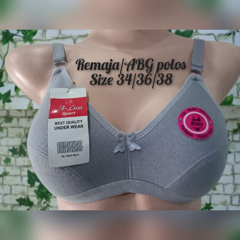 Sport bra (POLOS) dewasa&RemajaABG tanpa kawat&busa termurah-2