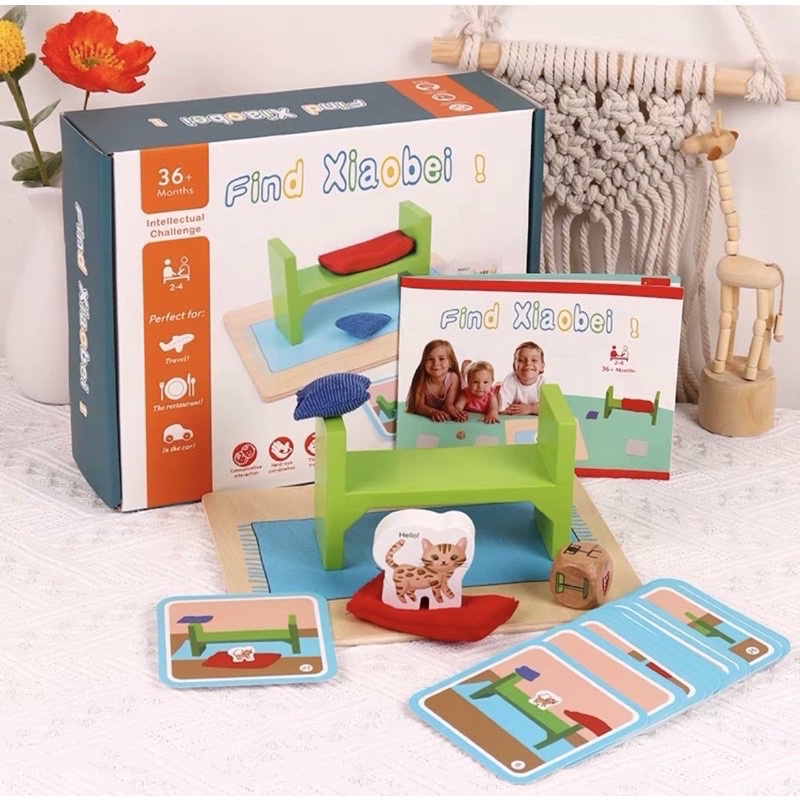 find the cat logic game preposition game mainan mengenal posisi