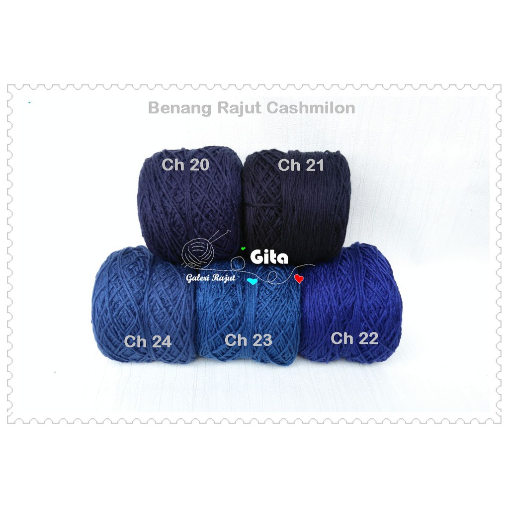 Benang Rajut Cashmilon Lembut/Kasmilon