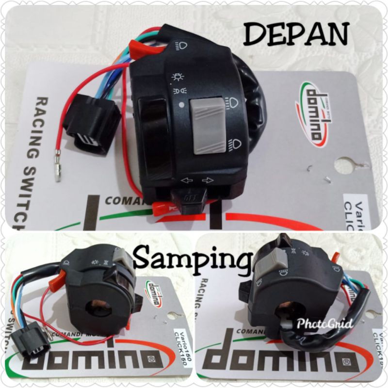 Holder Saklar Kiri Domino Vario 125 - 150 Switch assy saklar vario 125 150 new