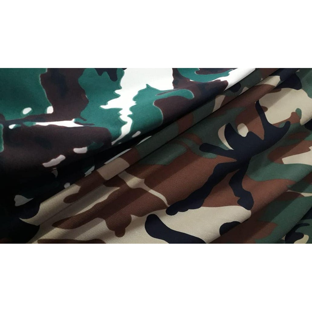 Kain Army Meteran Silk Satin Gamis