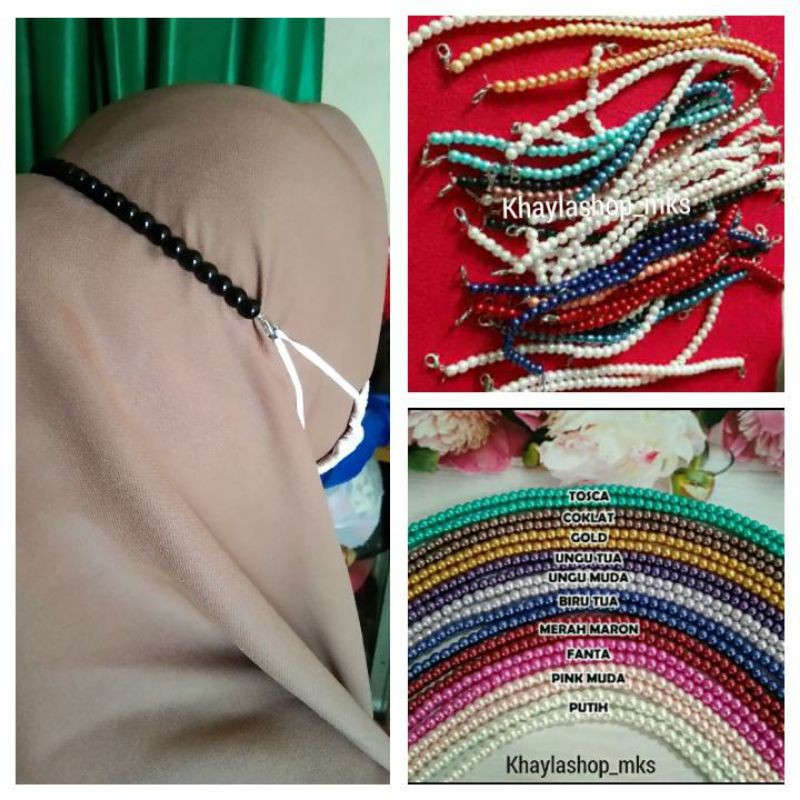 KONEKTOR MASKER / PENGAIT MASKER MUTIARA / MASKER EXTENDER HIJAB / PENGAIT MASKER HIJAB
