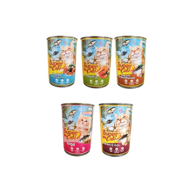Super Cat kaleng 400gr Super Cat Kitten Super cat 400gr Supercat 400gr Supercat kaleng Makanan kucin