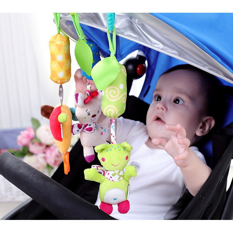 Playpen Mainan Rattle Gantung Stroller Bayi Newborn Bahan Plush