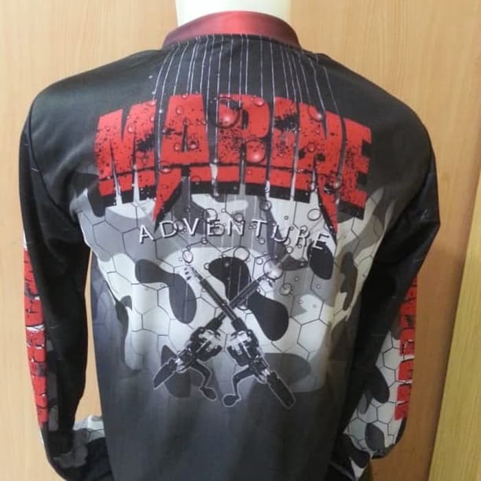 Unik  kaos jersey mancing  baju kaos mancing Marine Adventure grade ori