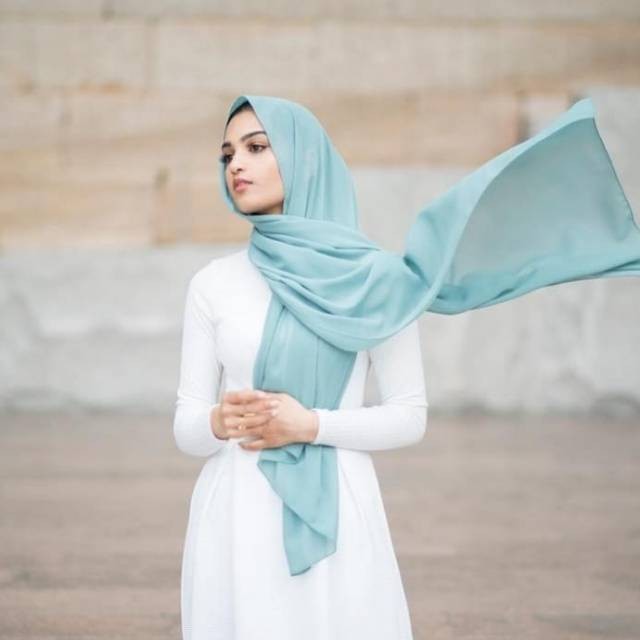 Pashmina heavy chiffon / Pashmina turkish / Chiffon shawl / Pashmina chiffon import