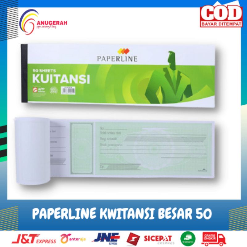 Buku Kwitansi/Kwitansi Sidu/Kwitansi Paperline 50 Besar (PCS)