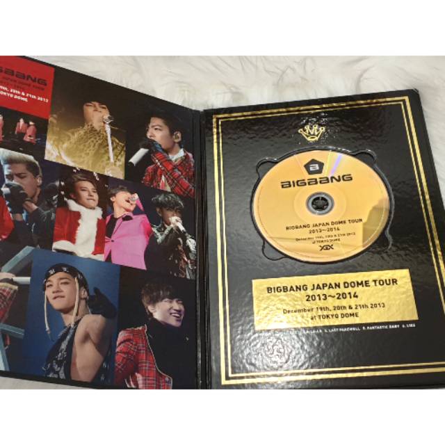 BIGBANG Japan Dome Tour 2013 2014 VIP Sheet Benefits Gold Disc CD tokyo dome