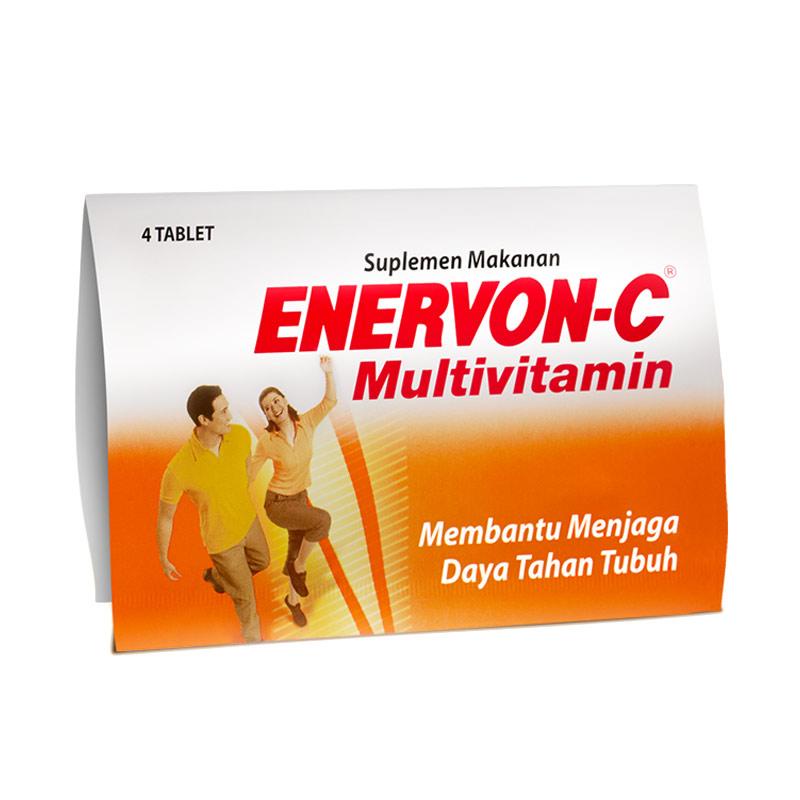 ENERVON C TABLET PER STRIP ISI 4 MULTIVITAMIN DAYA TAHAN TUBUH