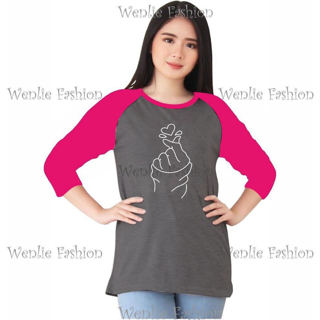 Kaos Raglan Wanita SARANGHEO / Kaos Raglan Wanita / Kaos Raglan Lengan 3/4