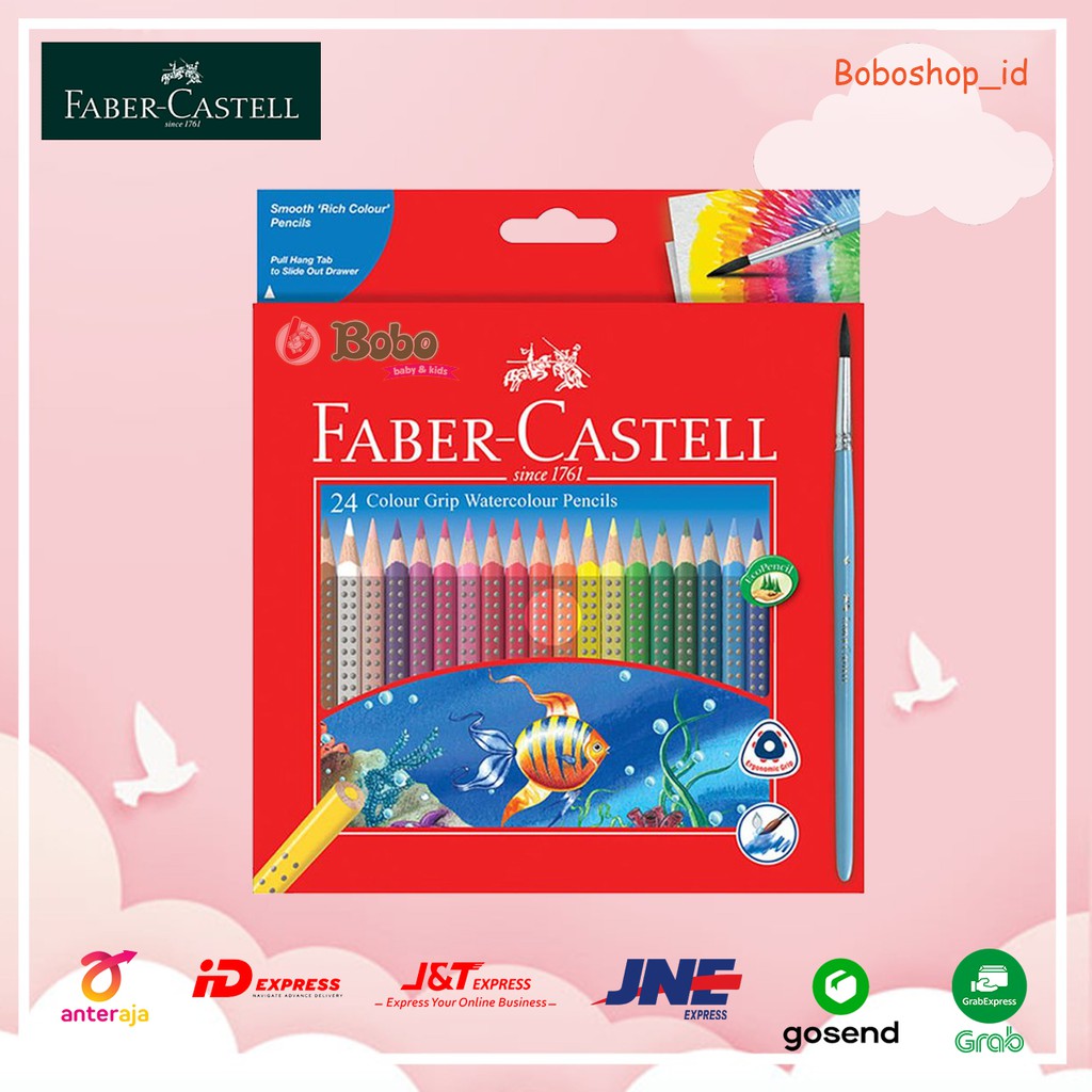 

Faber Castell Colour Grip Water Pencils 24's 116243