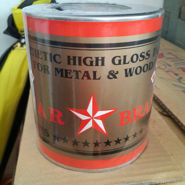 

Cat Minyak Kayu Besi Gold,Tembaga dan Silver 0,7liter AW Star