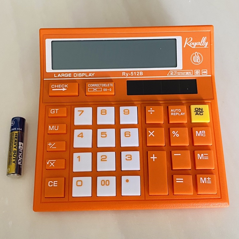 Rotally 512B kalkulator meja 12 Digit / Check and Correct / Solar and baterai A3