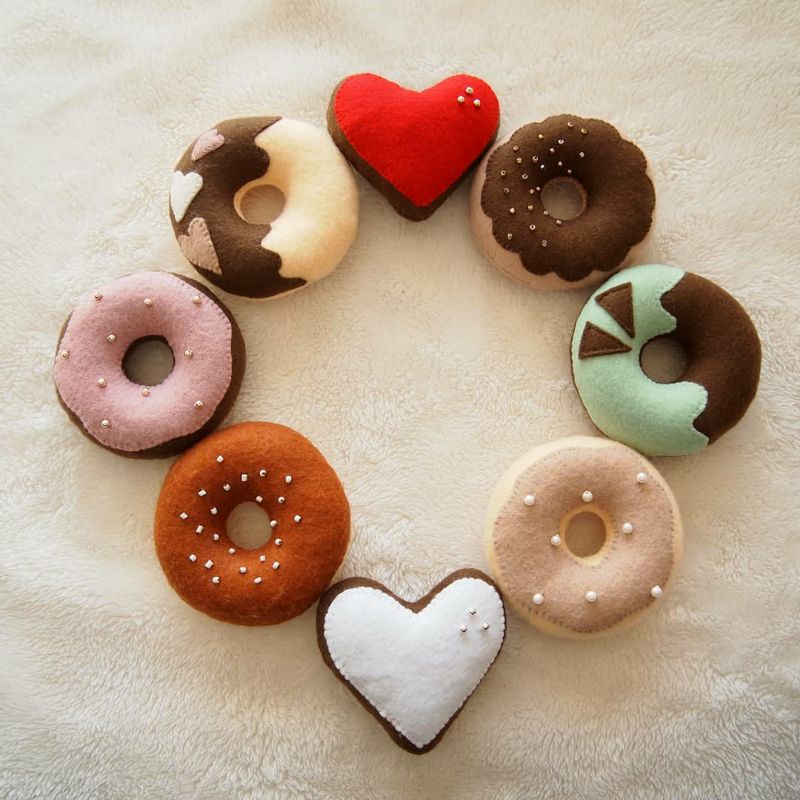 donat mainan donat handmade donat flanel mainan edukasi anak