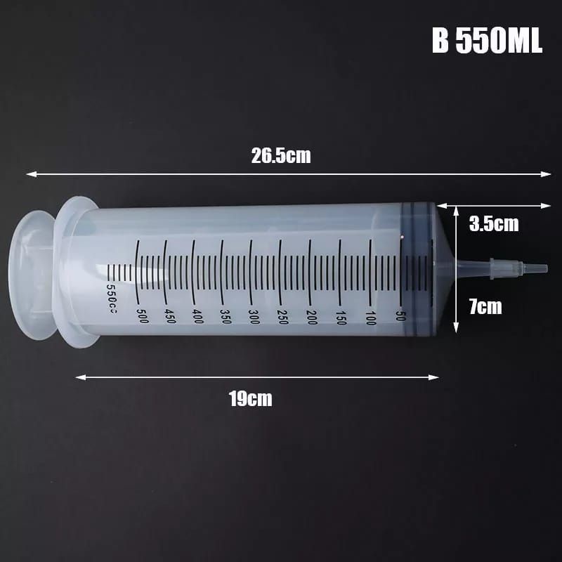 suntikan jumbo syringe spuit besar 500ml 150 ml 200ml 300cc 500 cc selang suntikan panjang kapasitas 50ml 100ml