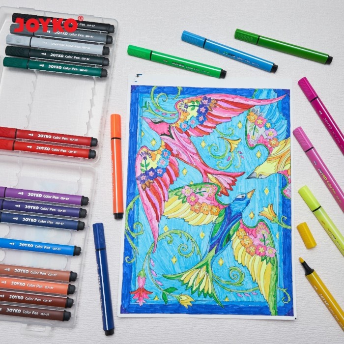 

Gaya Spidol Joyko 24Warna Clp57-24/Color Pen Warna/Spidol 24 Warna Warni Bagus