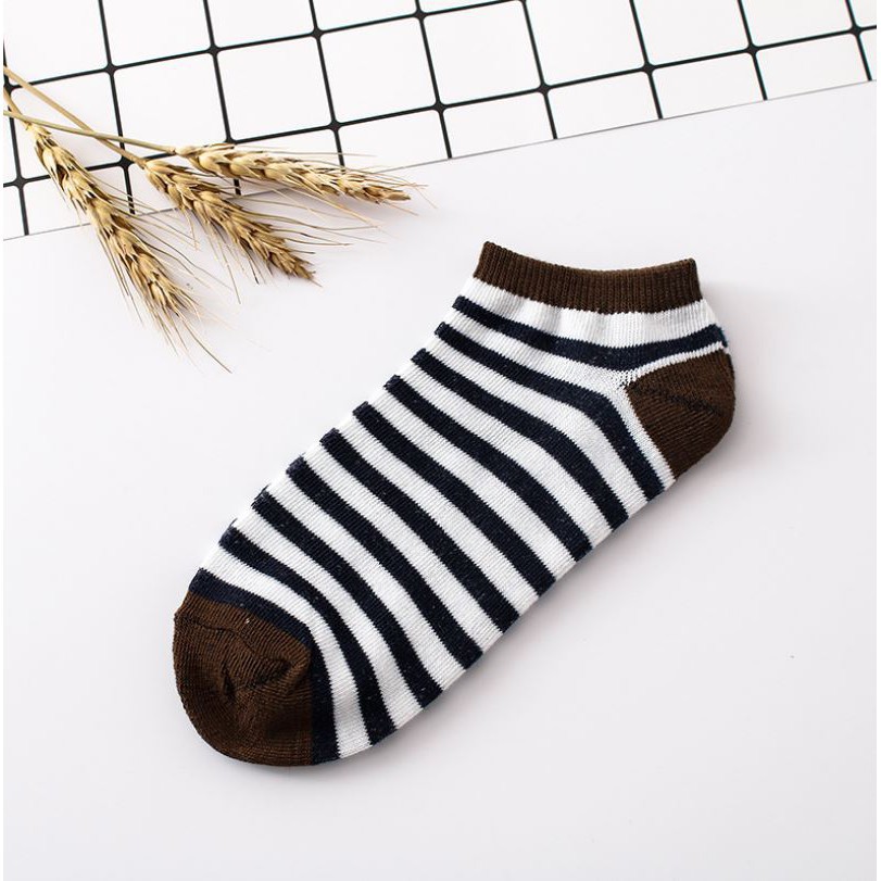 Kaos Kaki Wanita Garis Unisex Fashion Japan Kaos Kaki Pendek Wanita Ankle Socks Import Kaos Kaki Wanita IMPORT Semata Kaki Kaos Kaki Ankle Stripe Kaos Kaki Perempuan Kaos Kaki Mata Kaki Stripe Warna Warni