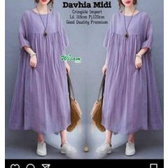 Sale Midi dress polos korea stely terbaru