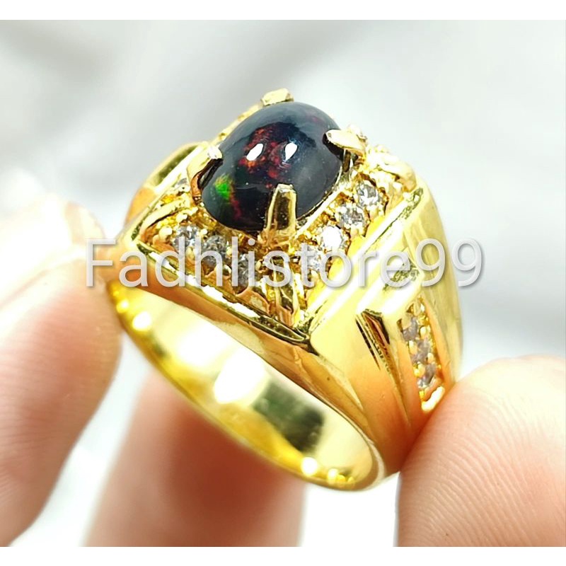 BATU BLACK OPAL TOP JARONG ASLI NATURAL
